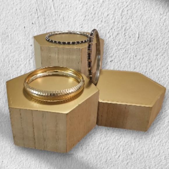 Three Bangle Bracelet Set.Can be worn Separately. - Picture 7 of 7